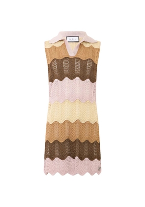 Philipp Plein striped mini dress - Neutrals
