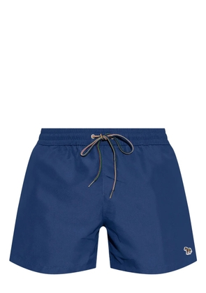 Paul Smith logo-patch swim shorts - Blue