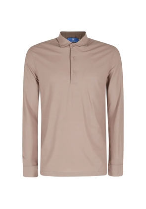 Kired long-sleeved polo shirt - Neutrals