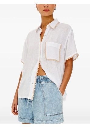 Rails Saya lace-trim shirt - White