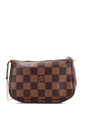 Louis Vuitton Pre-Owned Pochette Accessoires Damier Mini clutch bag - Brown