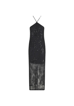 Isabelle Blanche sequin-embellishment midi dress - Black