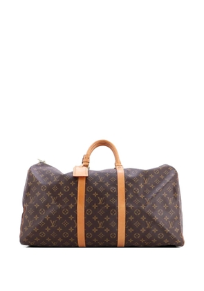 Louis Vuitton Pre-Owned Keepall Bag Monogram Canvas 55 travel bag - Brown