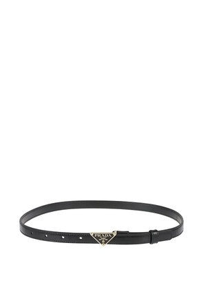 Prada Saffiano logo plaque belt - Black