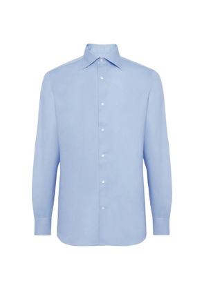 Boggi Milano windsor-collar dobby shirt - Blue