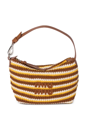 Miu Miu crochet pouch - Brown