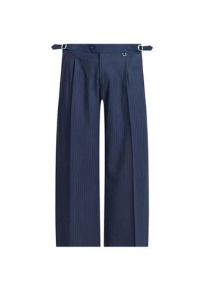 RETERNITY tailored pinstripe baggy trousers - Blue