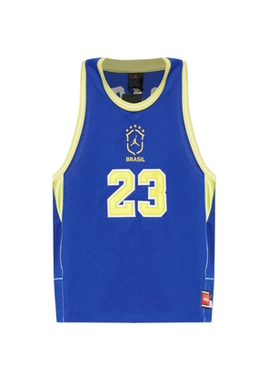 Nike x Jordan logo-print tank top - Blue