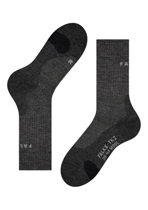 Falke logo-detail crew socks - Black