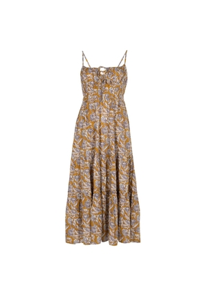Ulla Johnson Aydin Cami floral midi dress - Yellow