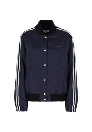 Off-White stripe-detailing jacket - Blue
