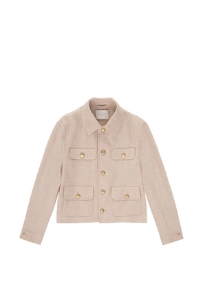 Circolo 1901 button-pockets linen cropped jacket - Neutrals