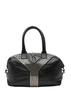 Saint Laurent Pre-Owned 2000-2012 Leather Studded Easy Y handbag - Black