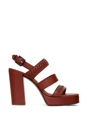 ZIMMERMANN Alchemy woven platform sandals - Brown