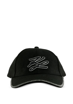 Karl Lagerfeld logo-patch cap - Black