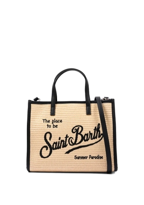 MC2 Saint Barth Kids embroidery top handle bag - Neutrals