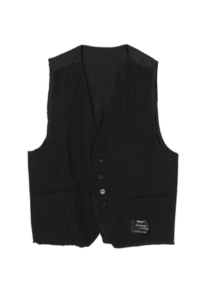 Undercover cotton button vest - Black