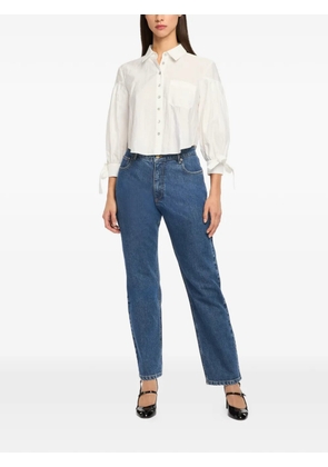 Cinq A Sept Finch bow sleeve shirt - White