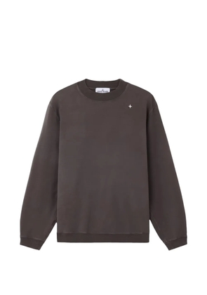 Stone Island sta- logo sweatshirt - Brown