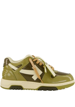 Off-White Out Of Office 'OOO' patent-leather sneakers - Green