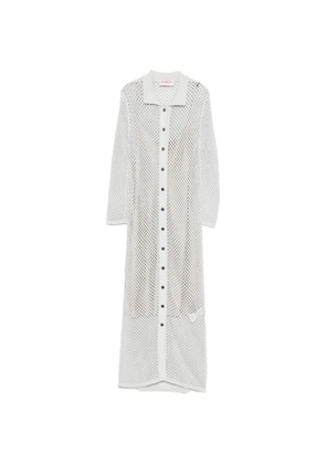 Iceberg collared buttoned maxi dress - Grey