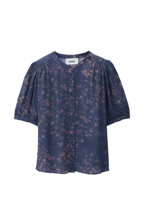 Ba&Sh Novella floral-print puff-sleeve top - Blue