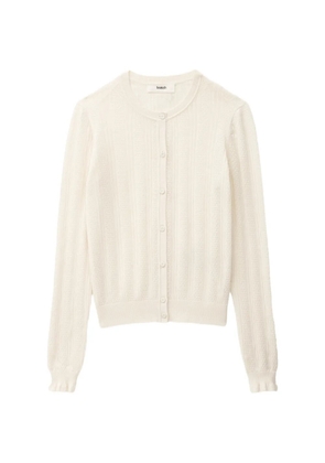 Ba&Sh Viviana ruffled cardigan - Neutrals