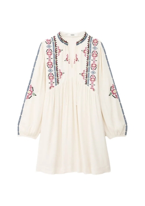 Ba&Sh Telma embroidered V-neck dress - Neutrals
