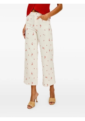 Rails Getty floral-print cropped trousers - Neutrals