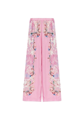 Versace Jeans Couture floral print trousers - Pink