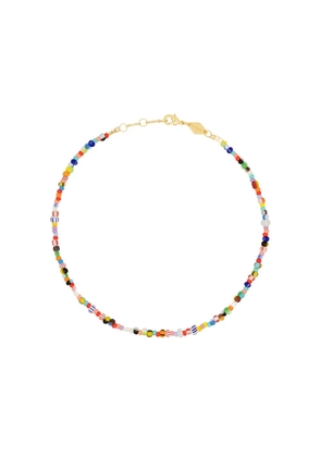 Anni Lu 18kt gold-plated Petit Alaia anklet - Blue