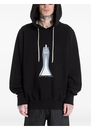Rick Owens DRKSHDW oversized printed hoodie - Black