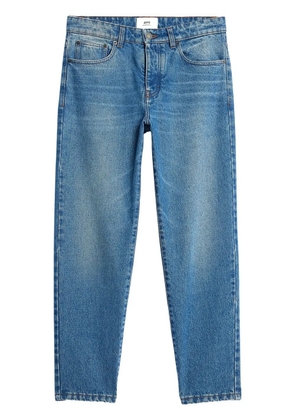 AMI Paris mid-rise straight-leg jeans - Blue