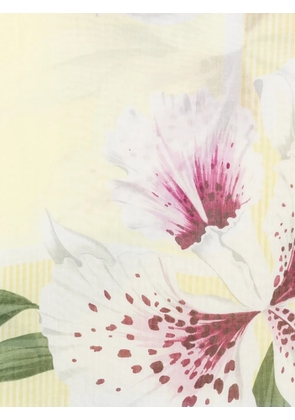 LIU JO floral-print scarf - Yellow