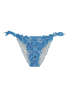 MC2 Saint Barth Moon mosaic-print bikini bottoms - Blue