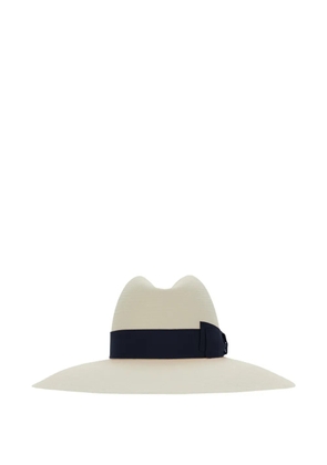 Borsalino bow hat - Neutrals