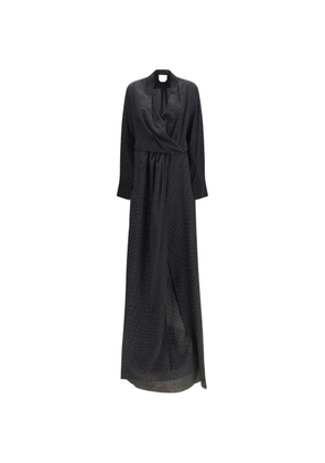 SA SU PHI polka-dot maxi dress - Black