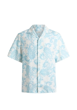 ETRO paisley bowling short-sleeve shirt - White