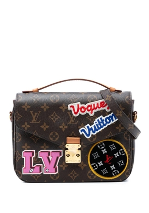 Louis Vuitton Pre-Owned 2018 Monogram Patches Pochette Metis satchel - Brown