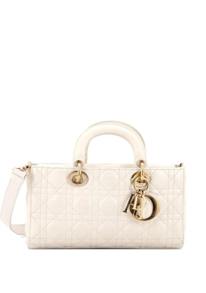 Christian Dior Pre-Owned Lady D-Joy Bag Cannage Quilt Lambskin Medium satchel - White
