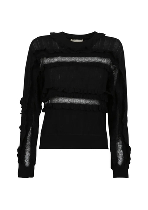 Ulla Johnson Demma ruffled lace sweater - Black
