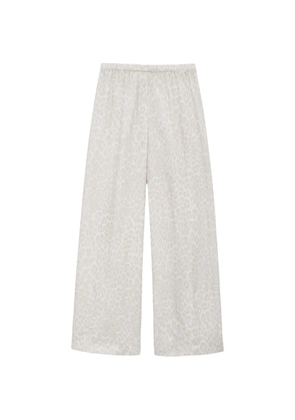 ANINE BING Roslyn leopard-pattern trousers - Neutrals
