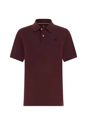Boggi Milano cotton piqué polo shirt - Brown