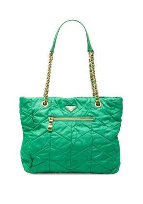 Prada Pre-Owned 2013-2025 Impuntu Tessuto Chain tote bag - Green