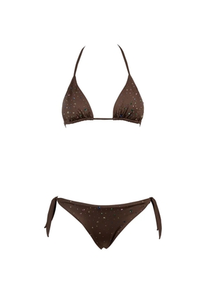 Pin Up Stars embellished bikini - Brown