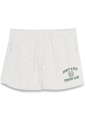 Sporty & Rich Varsity Crest shorts - Grey