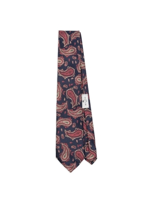 ETRO paisley silk tie - Blue