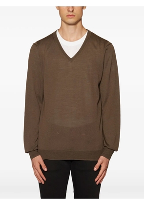 Paolo Pecora V-neck sweater - Brown