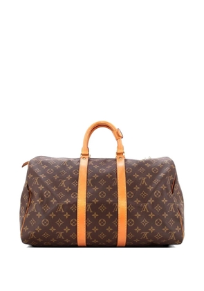 Louis Vuitton Pre-Owned Keepall Bag Monogram Canvas 45 satchel - Brown