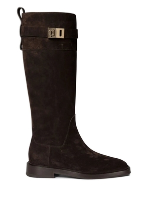 Ferragamo 15mm Hug boots - Brown